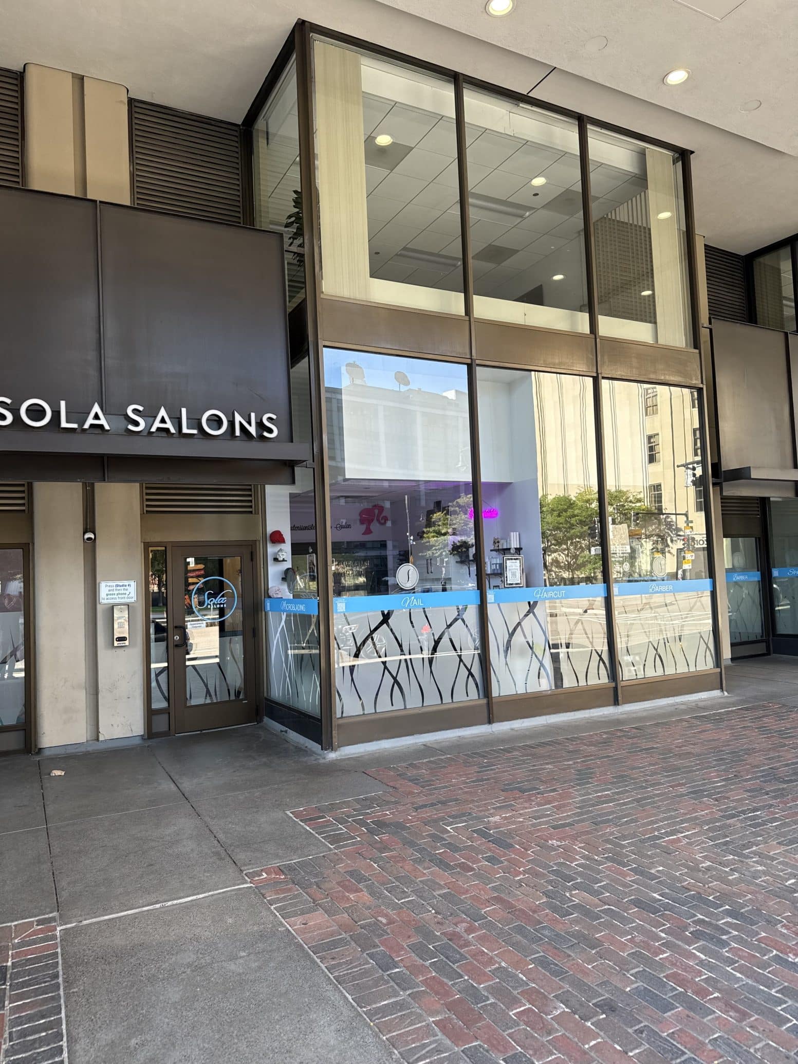 a sign on the side of a building