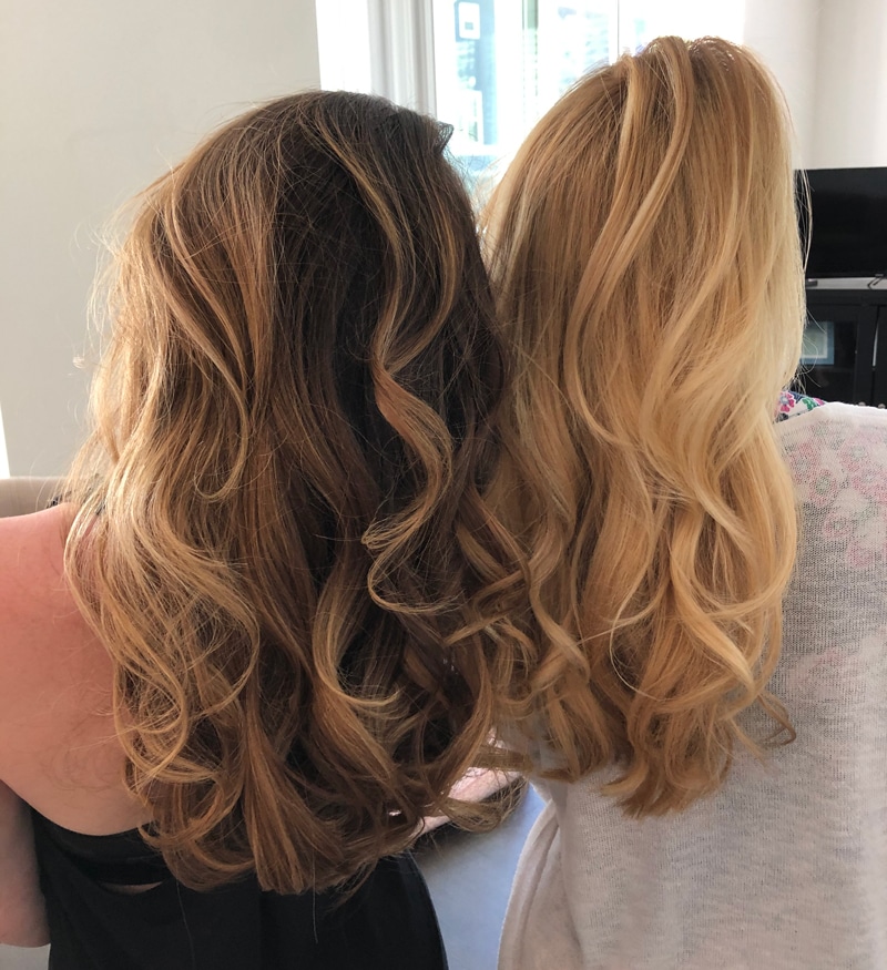 A custom hair prosthetic system showcasing advanced women's hair loss solutions Boston, MA.